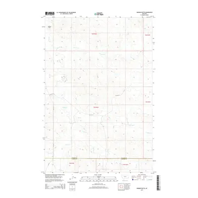 2014 Map of Harmon Butte, 2014 Print