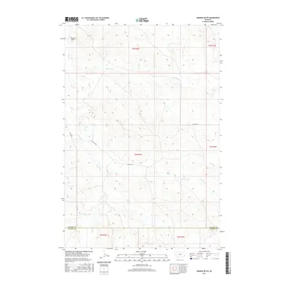 2017 Map of Harmon Butte, 2017 Print