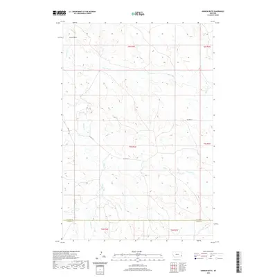 2020 Map of Harmon Butte, 2020 Print