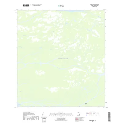 2018 Map of Harney River, 2018 Print