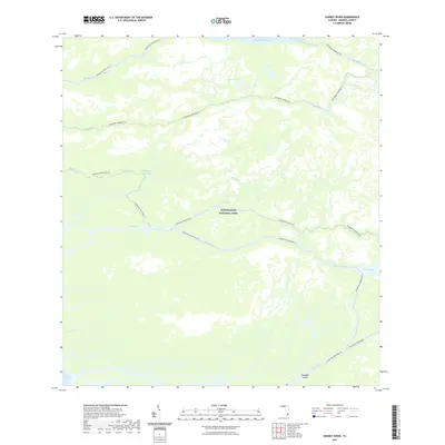 2021 Map of Harney River, 2021 Print