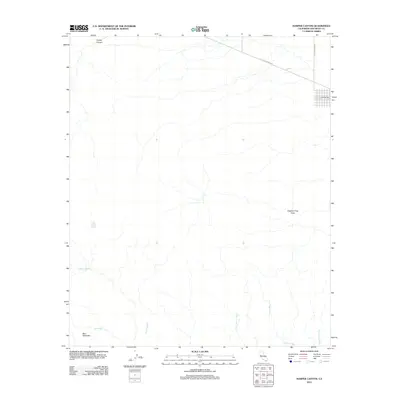 2012 Map of Harper Canyon, 2012 Print