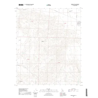 2018 Map of Harper Canyon, 2018 Print