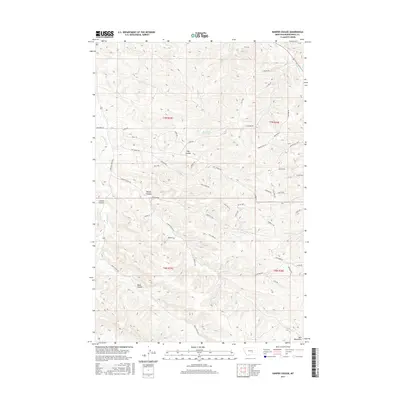 2017 Map of Harper Coulee, 2017 Print