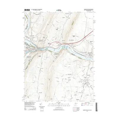 2014 Map of Harpers Ferry, 2014 Print