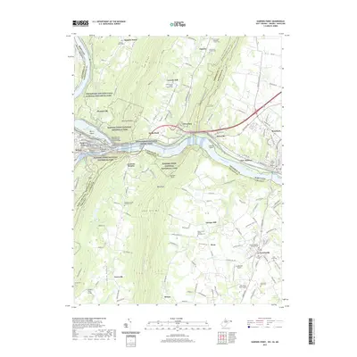 2019 Map of Harpers Ferry, 2019 Print