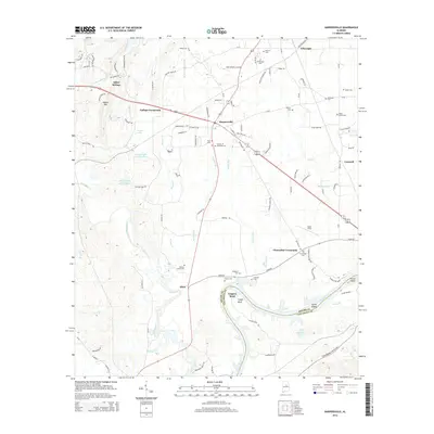 2014 Map of Harpersville, 2014 Print