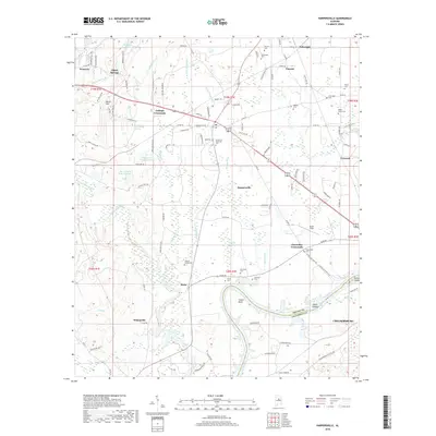 2018 Map of Harpersville, 2018 Print