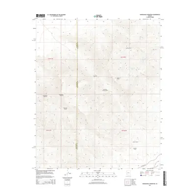 2014 Map of Harquahala Mountain, 2014 Print