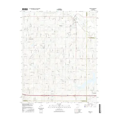 2016 Map of Harrah, 2016 Print