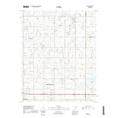 2018 Map of Harrah, 2018 Print