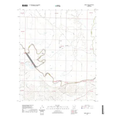 2020 Map of Harrell Brake, 2020 Print