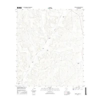 2016 Map of Harrell Canyon, 2016 Print