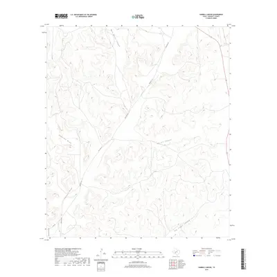 2019 Map of Harrell Canyon, 2019 Print