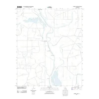 2012 Map of Harrell Lake, 2012 Print