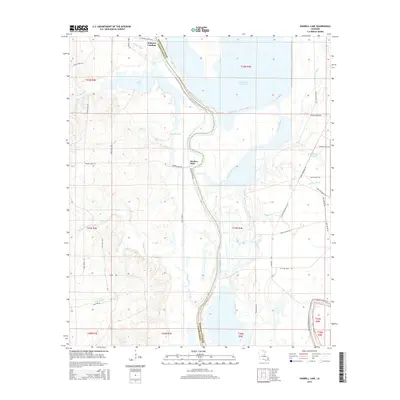 2015 Map of Harrell Lake, 2015 Print