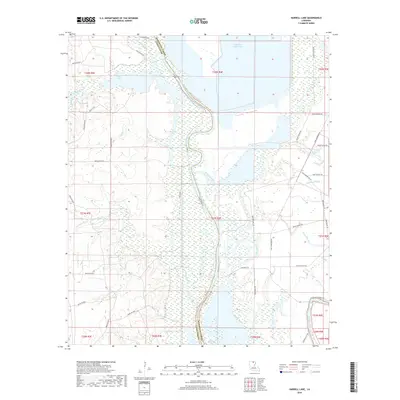 2018 Map of Harrell Lake, 2018 Print