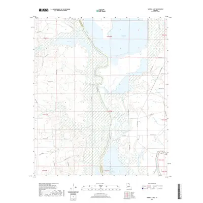 2020 Map of Harrell Lake, 2020 Print