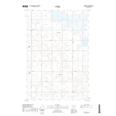 2017 Map of Harriet Lake, 2017 Print
