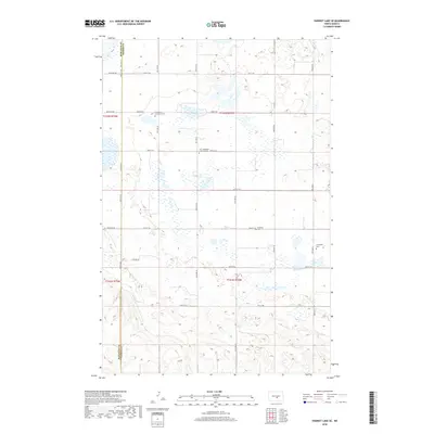 2018 Map of Harriet Lake SE, 2018 Print