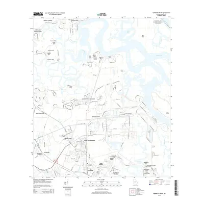 2014 Map of Harrietts Bluff, 2014 Print