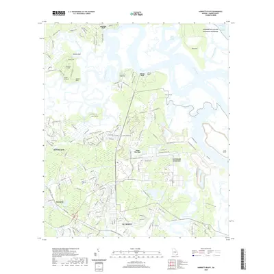 2020 Map of Harrietts Bluff, 2020 Print