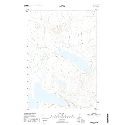 2018 Map of Harrington Lake, 2018 Print