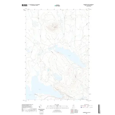 2021 Map of Harrington Lake, 2021 Print