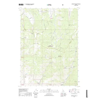 2020 Map of Harrington Peak, 2020 Print