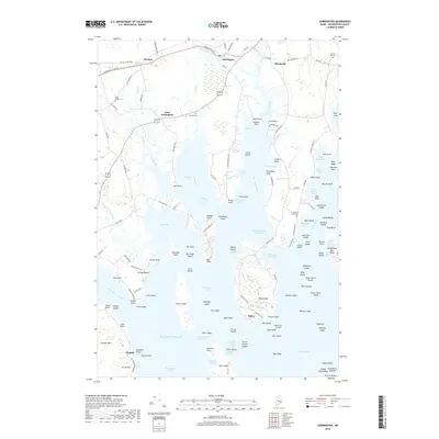 2018 Map of Harrington, 2018 Print