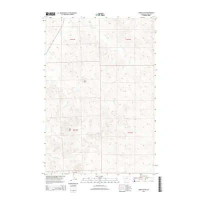2014 Map of Harris Buttes, 2014 Print