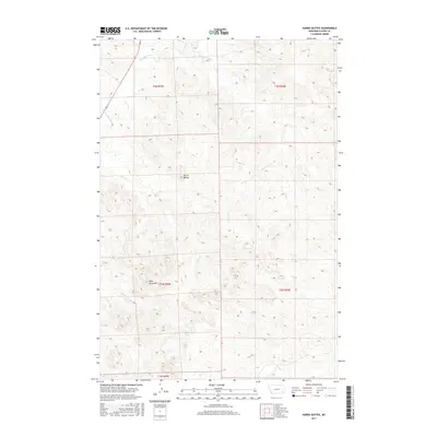 2017 Map of Harris Buttes, 2017 Print