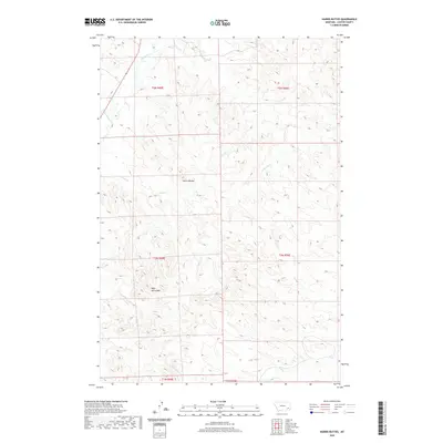 2020 Map of Harris Buttes, 2020 Print