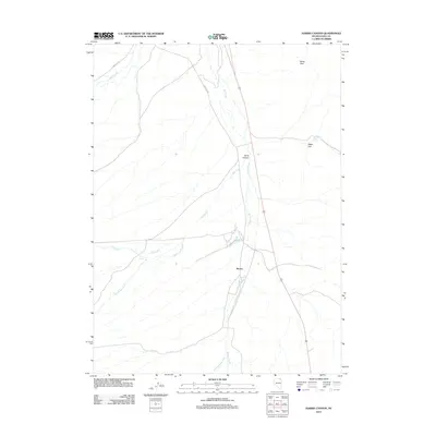 2012 Map of Harris Canyon, 2012 Print