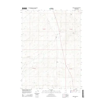 2014 Map of Harris Canyon, 2014 Print