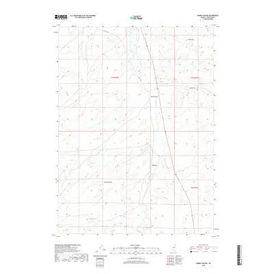 2018 Map of Harris Canyon, 2018 Print