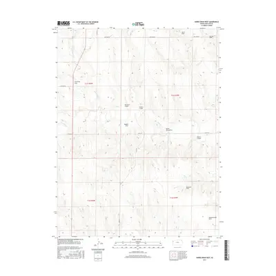 2015 Map of Harris Draw West, 2015 Print