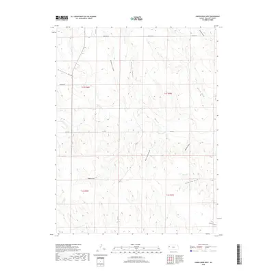 2018 Map of Harris Draw West, 2018 Print