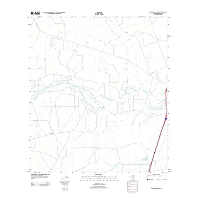 2013 Map of Harris Lake, 2013 Print