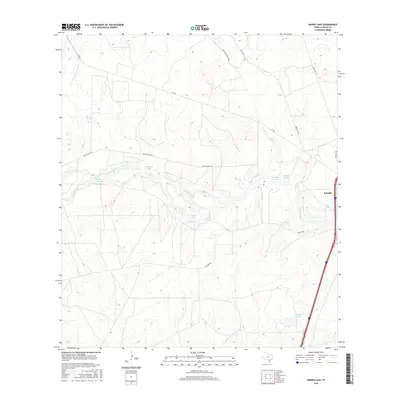 2016 Map of Harris Lake, 2016 Print