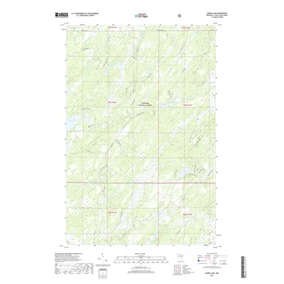 2019 Map of Harris Lake, 2019 Print