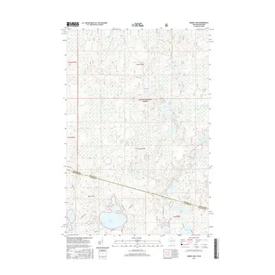 2015 Map of Harris Lake, 2015 Print