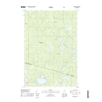 2018 Map of Harris Lake, 2018 Print