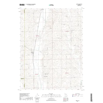 2017 Map of Harris, 2017 Print