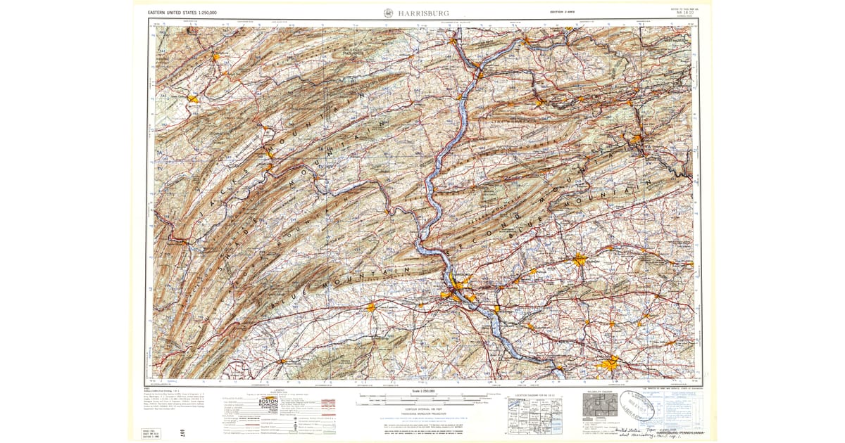 1960s Maps of Port Royal PA - Harrisburg Dauphin County Pa Usgs Topo 1961 Og 1200x630 