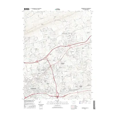 2016 Map of Harrisburg East, 2016 Print