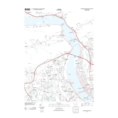 2013 Map of Harrisburg West, 2013 Print