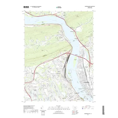 2019 Map of Harrisburg West, 2019 Print