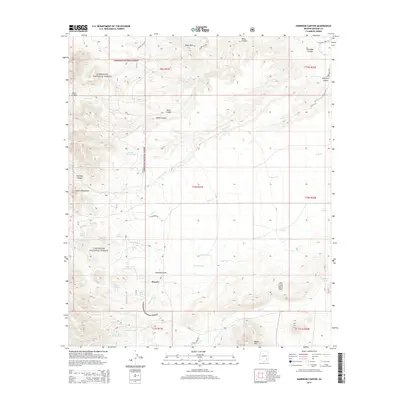 2014 Map of Harrison Canyon, 2014 Print