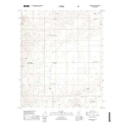 2018 Map of Harrison Canyon, 2018 Print